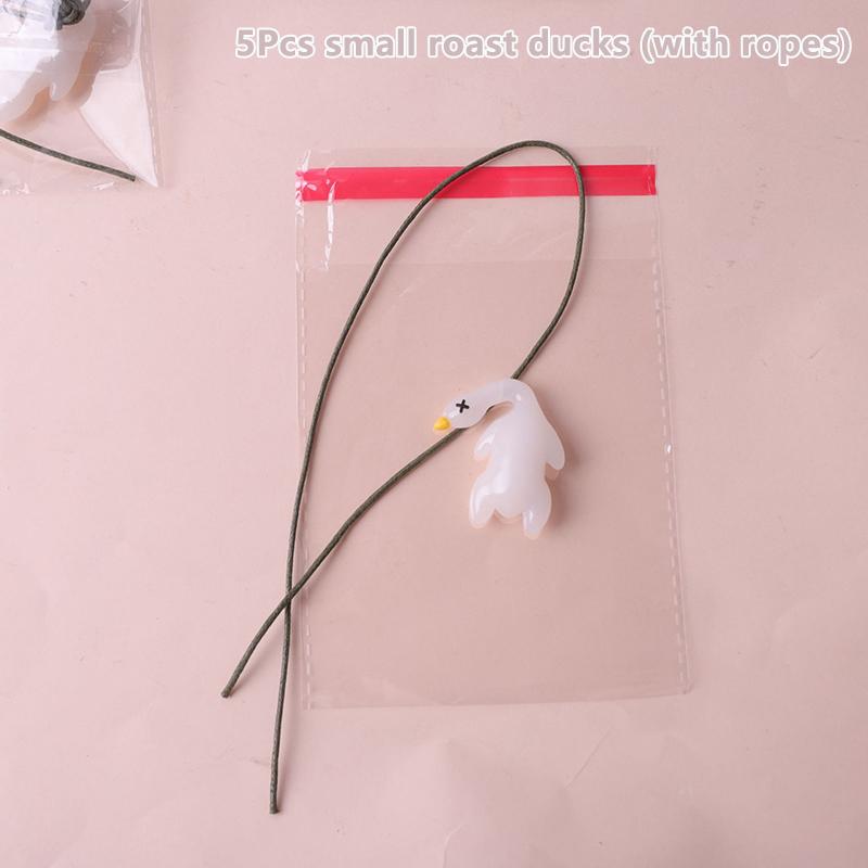 5Pcs Funny Color-Changing Baked Crab Car Pendant Car Decoration Accessories Creative Swing Goose Lobster Keychain Bag Pendant