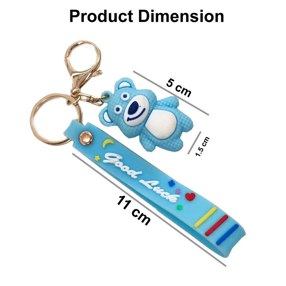 RSINC Cartoon Characters for Girls Boys Cute Silicon Keychain Bear | P B0DVZDYD81