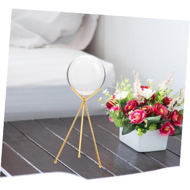 

Crystal Ball Rack Stand Household Display Tripod Home Decoration Tabletop Iron Art Ornament Decorative Crystal Tripod Sphere Stand Iron Balls Holder
