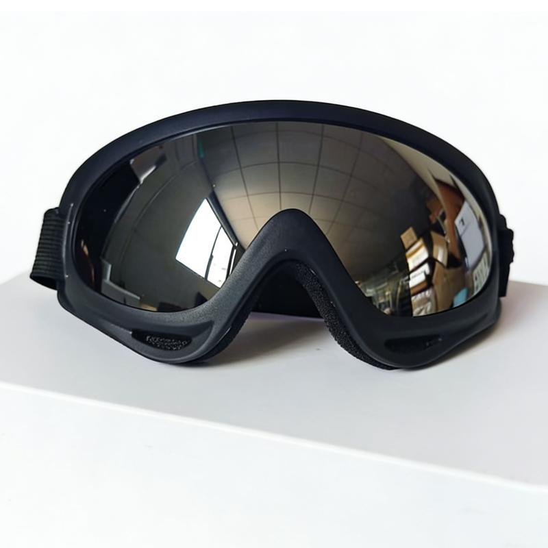RUISIMO Winter Windproof Dustproof Skiing Glasses Silver Goggles Outdoor Sports Hike Cycling Sunglasses Motorcycle Accessories