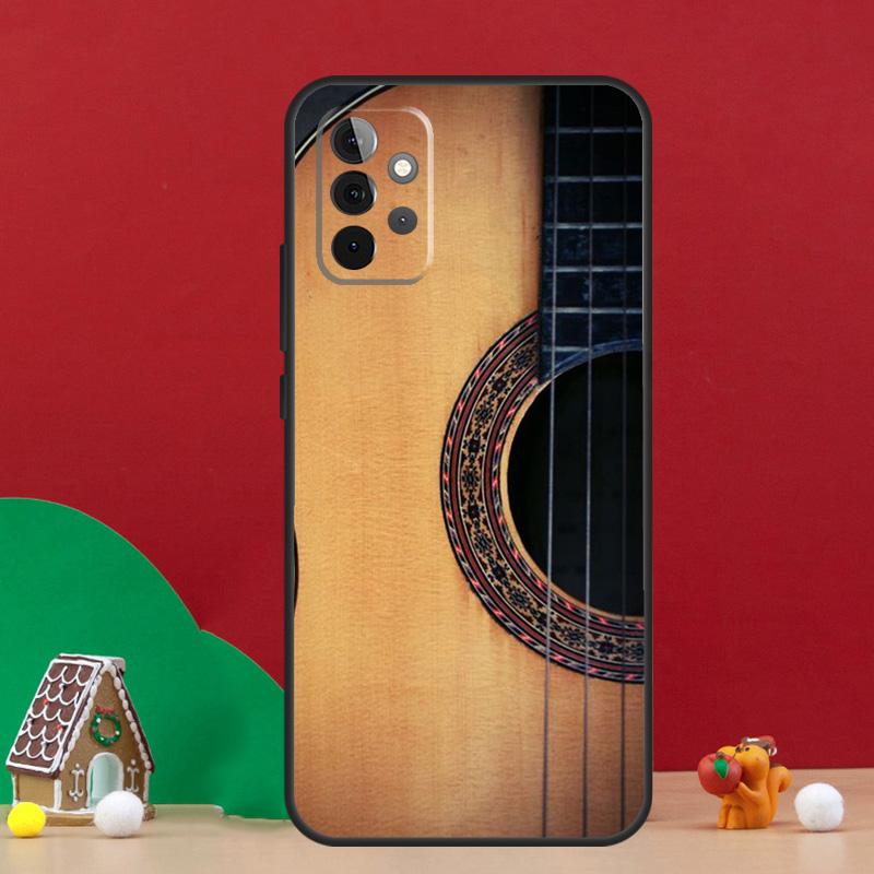 

Classic Wood Guitar Case For Samsung Galaxy A54 A06 A16 A26 A36 A56 A53 A32 A52 A33 A13 A55 A35 A15 A14 A34 A17 Samsung A73 5G
