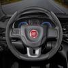 Adequado para Fiat Fivela Antiderrapante Segmentada Capa de Volante em Camurça Adequado para 500 Grande Punto Evo 169 Ducato Bravo Tipo