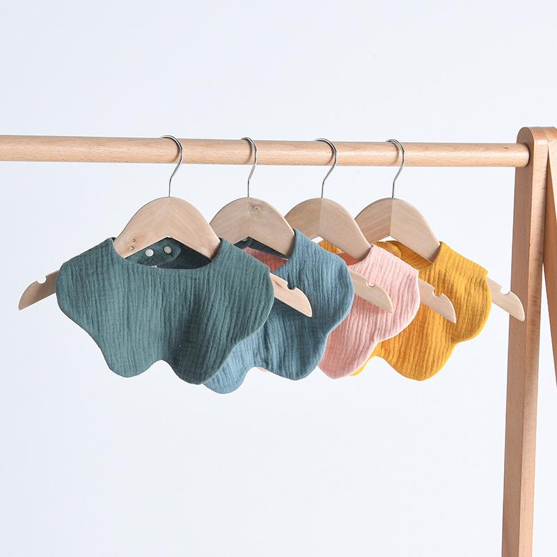 360-Degree Pure Cotton Petal Baby Drool Bib