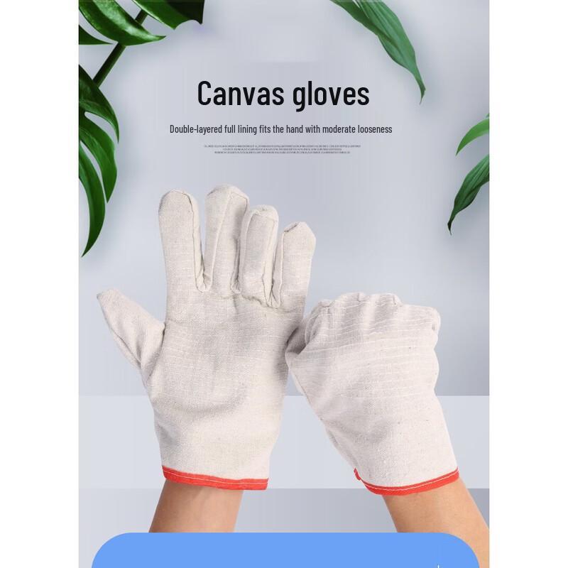 WEZHO Canvas Work Gloves
