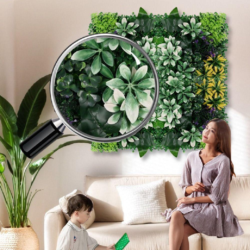 DIY Artificial Eucalyptus Carpet Eternal Life Simulation Maple Plant Sheet Wedding