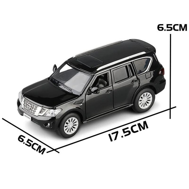 1/32 Nissan Patrol SUV Alloy Car Model Diecasts Metal Toy Vehicles Car Model Collection Simulation Sound and Light Kids Toy Gift