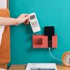 2 In 1 Wall-Mounted Mobile Phone Remote Control Storage Box Multifunctional Punch-Free Storage Rack Wall Debris Storage Holders