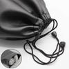 Soft Headphone Leather Storage Bag Waterproof Protective for Case for Large Size Headband Headphone Accessories Carry Pouch