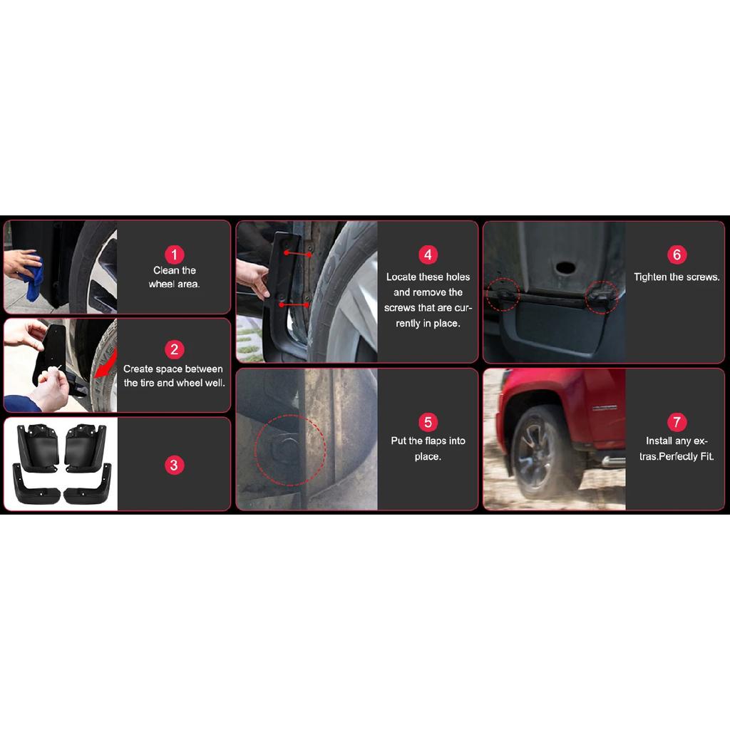 4x Front &Rear Mud Flaps Splash Guards for Honda Civic 2012-2015 Sedan