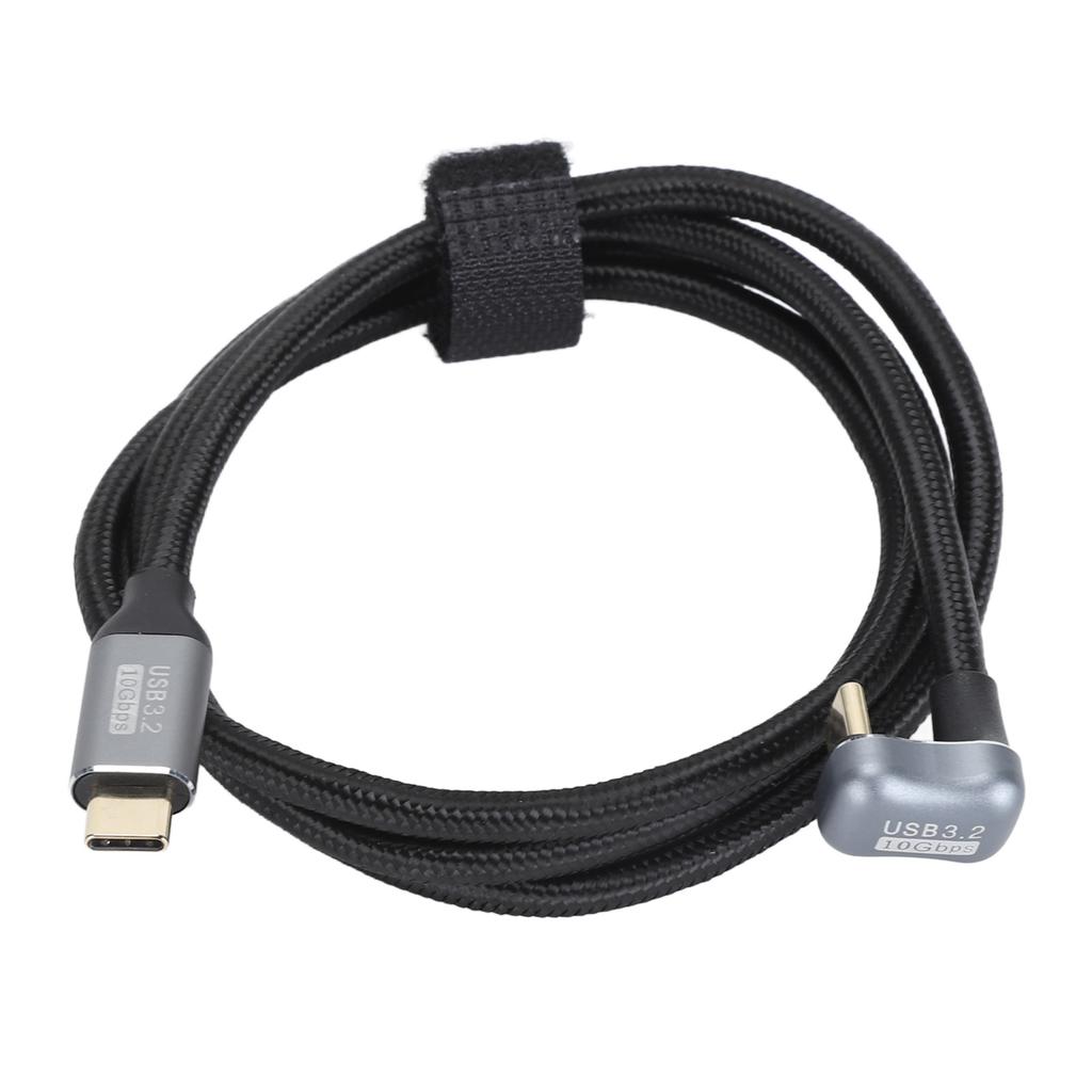 U Shaped Data Cable Type C Male to Male Data Cable USB3.2 Gen2 10Gbps 20V 5A PD100W Fast Charging