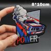 Cloth Embroidered Stickers HOOk&LOOP Clothing Hole Patch Decal For BMW M Power 1 3 5 7 Series Jacket Backpack Decor Accessories GB2