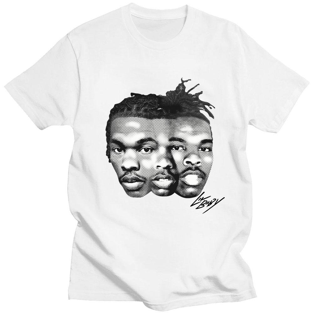 

Rapper Lil Baby Oversized T Shirt Men Retro Hip Hop Style Fashion Harajuku Short Sleeve Cotton Loose T Shirts Streetwear Unisex S