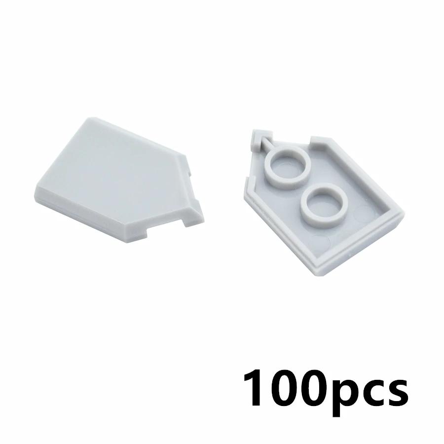 100PCS MOC Bricks 22385 2x3 Shield Light Panel LED 22385 2x3 Tile Building Blocks DIY Construction Toys Compatible With 3068