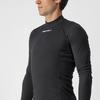 CASTELLI FLANDERS WARM Long Sleeve Thermal Innerwear for Men, Winter Base Layer for Cycling, Running, Skiing, and Outdoor Activities, Black, Size M