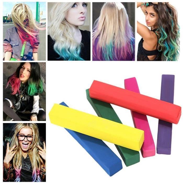 24 hårkritor hair chalk färgläggning Icke-permanent Atoxisk