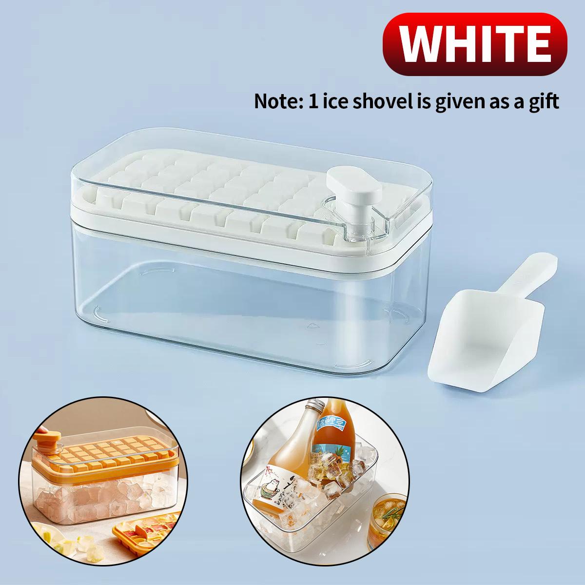 

1PC-32 press type ice making mold, one click quick ice dispensing, comes with 1 ice scoop, packaged in a color box, essential ic M