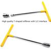 Durability T-Handle Wrench with 12pcs Socket Vehicle Wrench Car T Shaped Handle 8/9/10/11/12/13/14/15/16/17/18/19mm