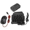 Keyboard and Mouse Converter Set Wired RGB Half Gaming Keyboard with Wired Mouse Converter Adapte Fo