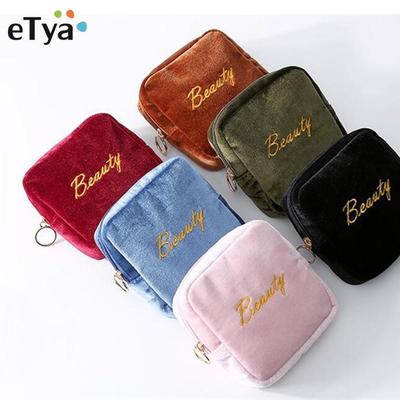 Frauen-Make-up-Taschen-Organizer, niedliche Kopfhörer-Damenbinden-Lippenstift-Halter-Tasche, Reise-Kosmetiktasche für Damen