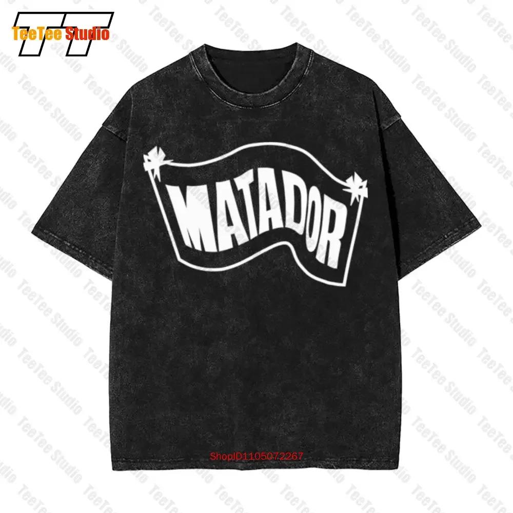 T-shirt Vintage Oversize Matador Records Artisti Etichetta Logo Nero Bianco Grigio Blu Navy S Xl CDH