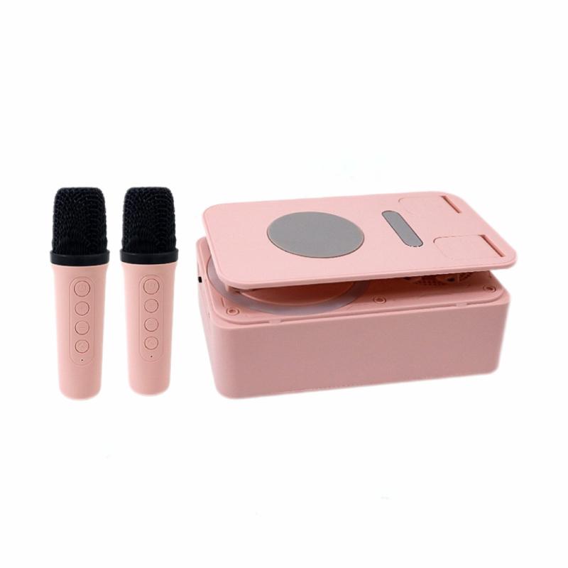 4In1 Phone Holder Portable Speaker With Mic Wireless Speaker Bluetooth With Powerbank360°Phone Stand