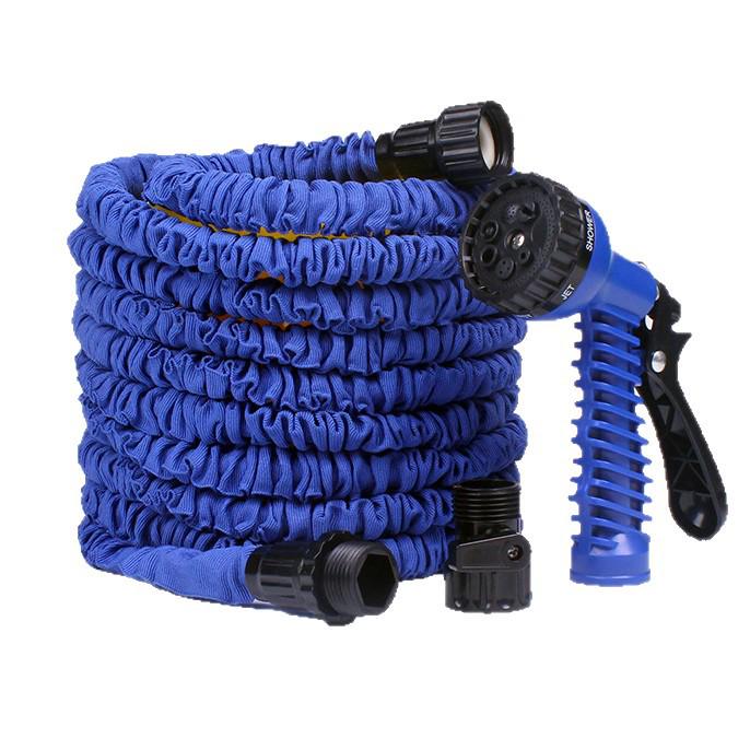 European Standard 3x Telescopic Water Hose w/ Valve & High-Pressure Gun for Car Wash, Garden & Floor Cleaning