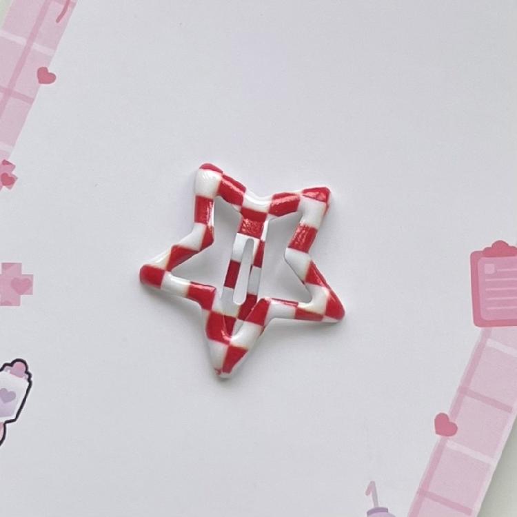 10lots Eye Catching Lattice Star Hairpin Children Cartoon Unisex Hair Clip for Enhancing Hairstyles In Various Settings