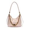 New Casual Retro Tote Bag Carrying One Shoulder Soft Leather Hand Chain Bag Women's Fashion Armpit Bag