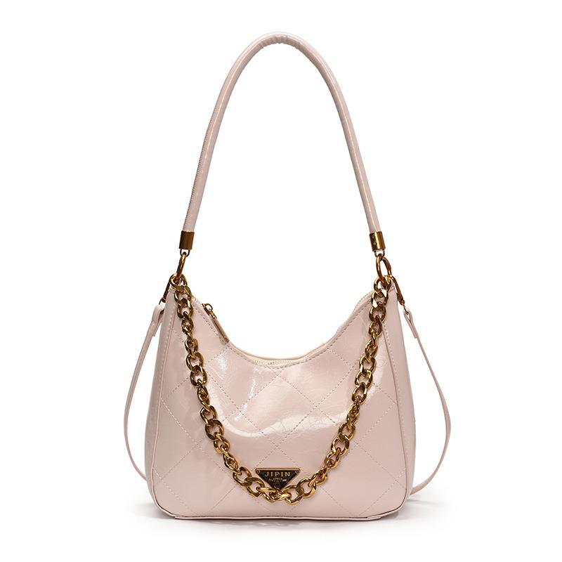New Casual Retro Tote Bag Carrying One Shoulder Soft Leather Hand Chain Bag Women's Fashion Armpit Bag
