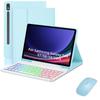 Samsung Tab S10 Lite RGB Backlit Bluetooth Keyboard Case with Detachable Keyboard for S11/S9 FE