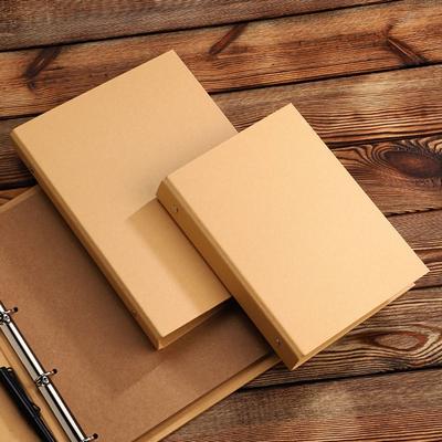 Vintage Kraft Paper Binder Cover Kraft Paper File Folders New Inner Page