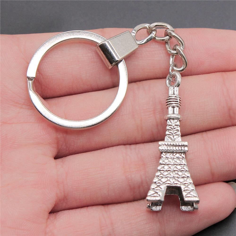 Punk Airplane Gear Steampunk Themed Antique Bronze Metal Keychain with 30mm Ring for Boys Bag Charm