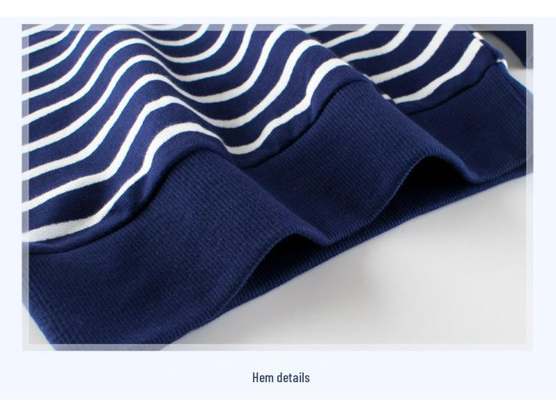 27kids Gestreiftes Herbst 2024 Kinder-Sweatshirt - Einteilige Babykleidung