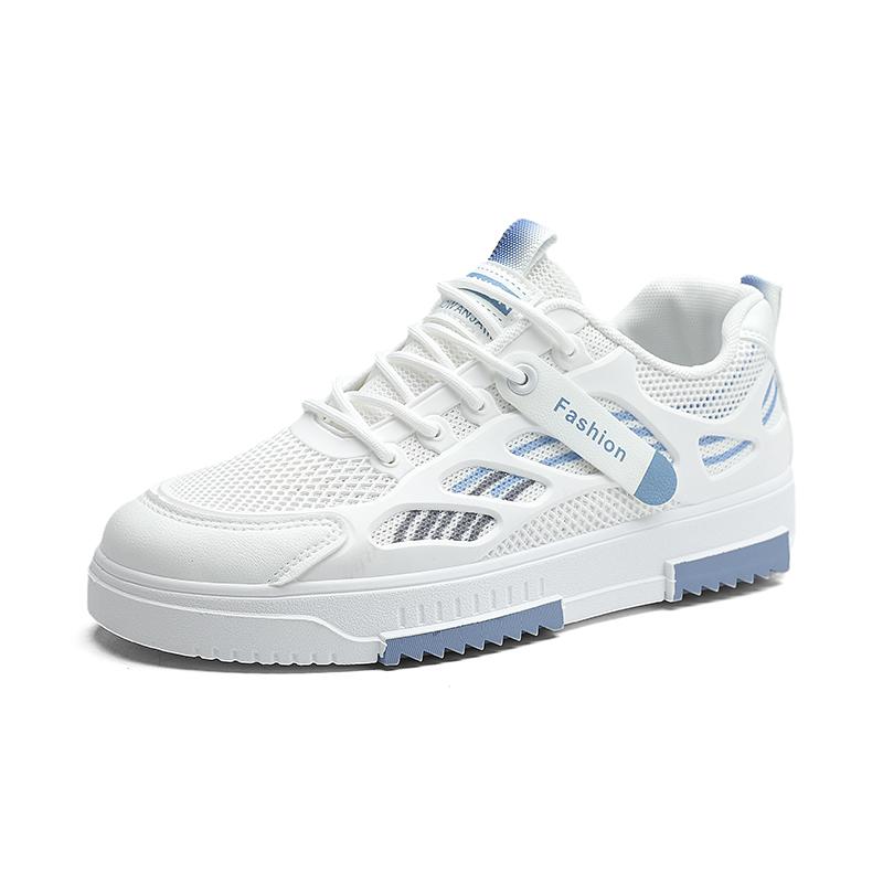 Men's Breathable Mesh Sneakers Summer Casual Sports Shoes Comfortable Lightweight Low Top Rubber Sole Adult Footwear