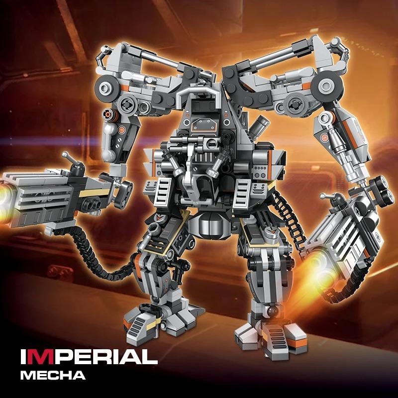 Science Fiction Building Blocks Action Robot Mecha MOC Bricks Toys Christmas Gifts for Boys Adult Children Desktop Decoration