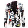 2023 Spring/Autumn Fashion Trend: Men's Printed Single-Breasted Casual Suit