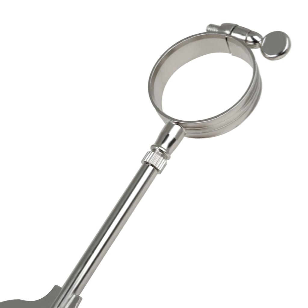 Trumpet Marching Lyre Portable Music Stand Music Sheet Clip Iron Clamp On Holder with Rubber Pad