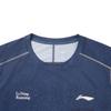 Li Ning Running Series Casual Minimalist Sports Breathable Cool Ice Silk Short Sleeve T-Shirt Men Tops Deep-Flag-Blue ATSW507-5