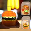 Burger-Schreibtischlampe, wiederaufladbare Burger-Lampe, kleine Tischlampen mit verstellbarem Hals, Hamburger-Schreibtischlampe, Schlafzimmerdekoration, Geschenk für Kinder
