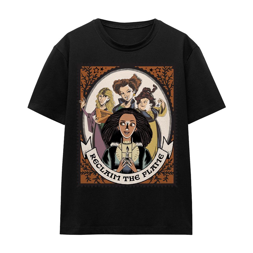 Hocus Pocus 2 Unisex Adult Reclaim The Flame Becca Stamp T-Shirt