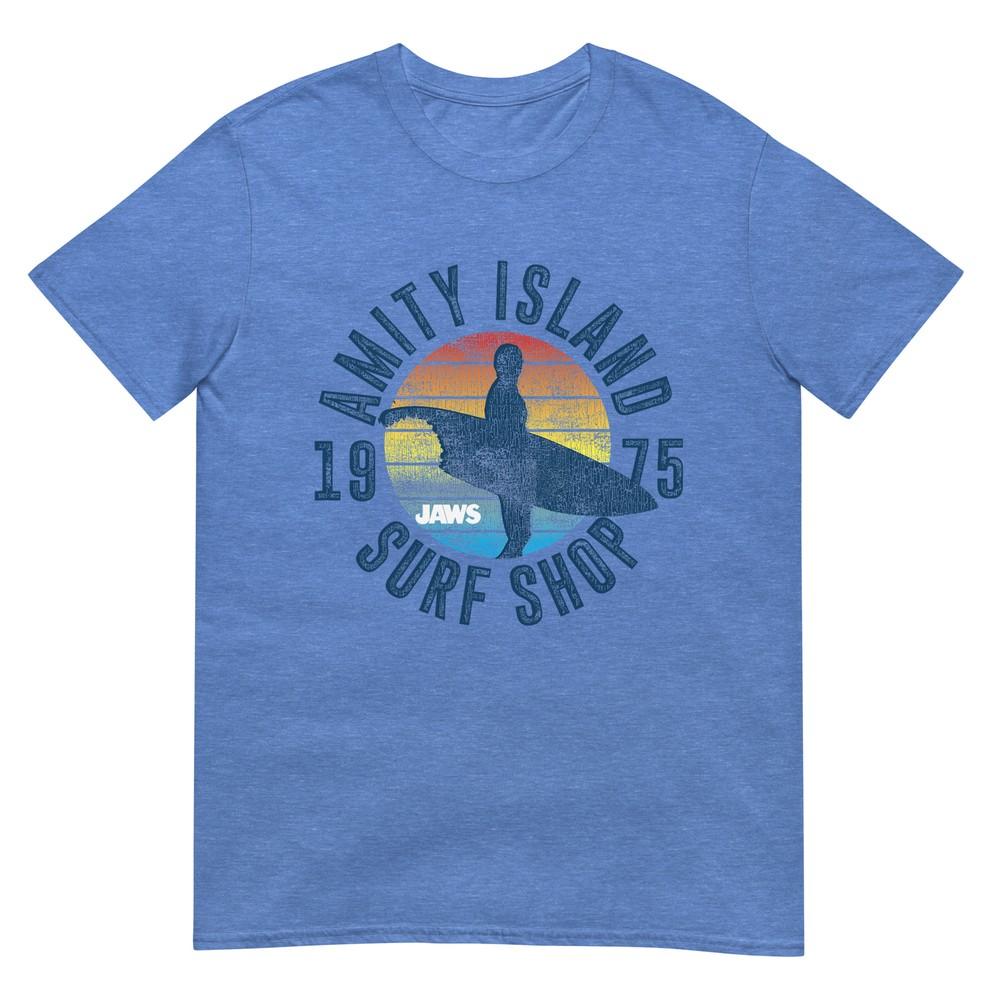 Jaws Amity Island Surf Board Tshirt