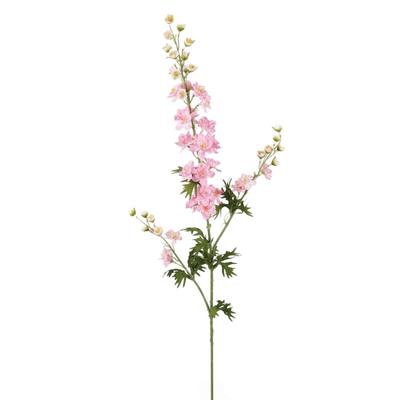 Green Leaves Artificial Larkspur Flower Real Touch Handmade Simulation Big Violet Luxury Artificial Faux Hyacinth Flower Branch