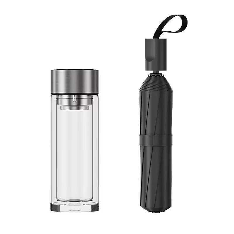 Набор стеклянных стаканов с двойными стенками WAN TING 28cm+320ML