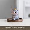 Cat Ornament Plate,Cute Resin Kitten Incense Holder Bracket,Tide Play Line Incense Plug,Indoor Tea Room Aromatherapy Stove