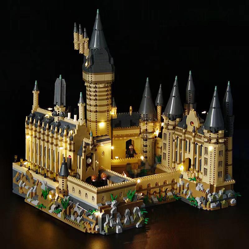 Large Hogwarts Magic Castle Building Blocks – High Difficulty Assembled Toy Architecture Series