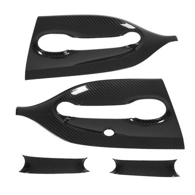 Exterior Door Handle Bowl Cover Kit Carbon Fiber Color Replacement for Smart Fortwo C453 A453 2016‑2021