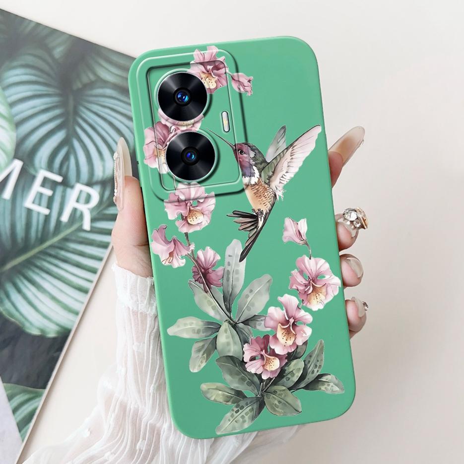 For Realme C55 Case RMX3710 Luxury Candy Painted Cover Soft TPU Matte Phone Case For Realme Narzo N55 C 55 RealmeC55 Fundas Bags