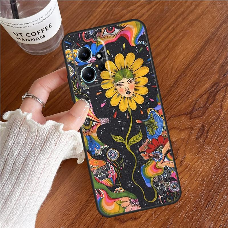 Colorful Psychedelic Art Case For Xiaomi Redmi 14C 13C 12C 10C Redmi Note 14 13 11 9 10 12 Pro 9S 10S 11S 12S Cover