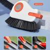 1/2 ks štěrbinový kartáč 2 v 1 kartáč na čištění drážek přenosný čistič okenních kolejniček s tvrdými štětinami škrabka lopatka ergonomická rukojeť čistič štěrbin
