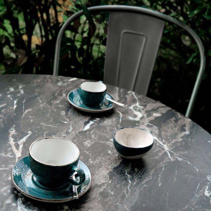 Table ronde Ø 80 cm - modèle Bazila marbre royal